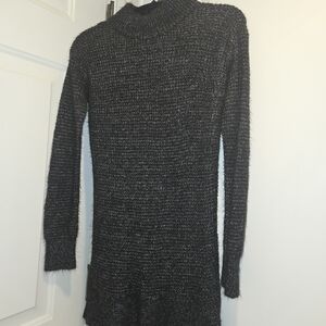 dip Black Textured Turtleneck Sweater